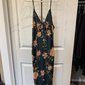 Urban Outfitters Satin Floral Dress